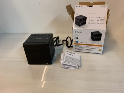 Sony ICF-C1 Cube AM/FM Alarm Clock Radio - Black