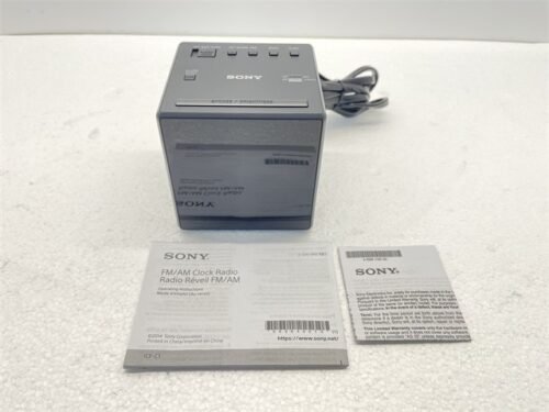 Sony ICF-C1 Desktop Alarm Clock AM FM Radio ICFC1BLACK