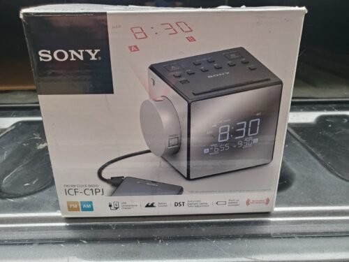 Sony ICF-C1PJ Alarm Clock Radio with Time Projector and Nature Sounds