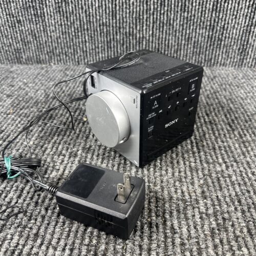 Sony ICF-C1PJ Alarm Clock Radio with Time Projector Nature Sounds USB Tested