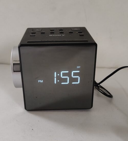 SONY ICF-C1PJ AM/FM Clock Radio With Nature Sounds Time Projector A & B Alarms