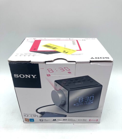 SONY ICF-C1PJ DIGITAL "PROJECTOR" AM-FM CLOCK-RADIO w/ NATURE SOUNDS & MANUAL