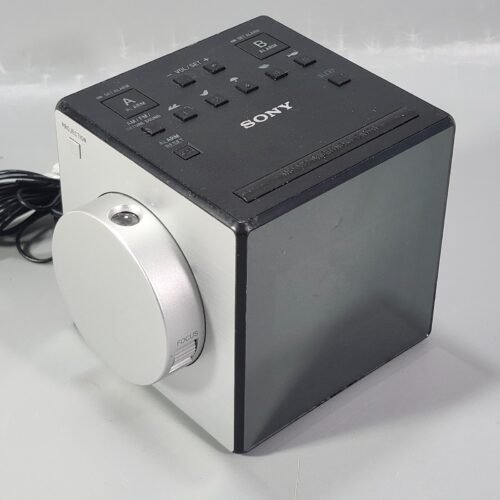 Sony ICF-C1PJ Dual-Alarm Clock Nature Sounds AM/FM Radio Time Display Projector