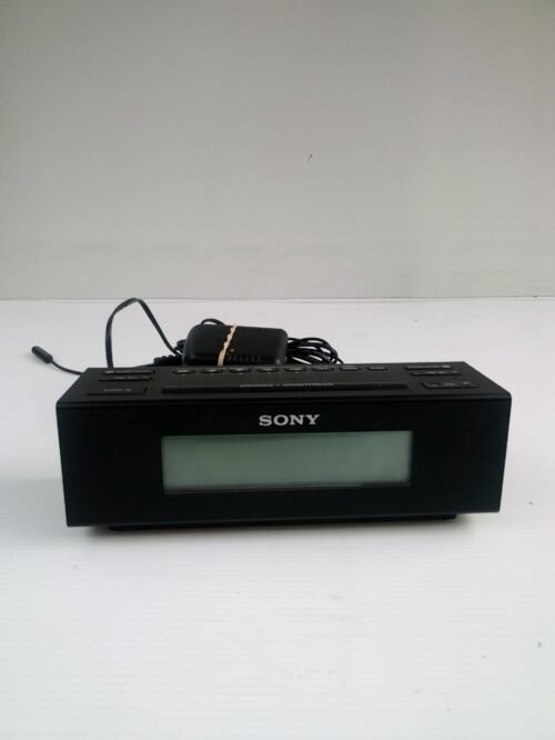 Sony ICF-C707 Clock Radio With Nature Sounds AM/FM Dual Alarm Backlit LCD Aux in