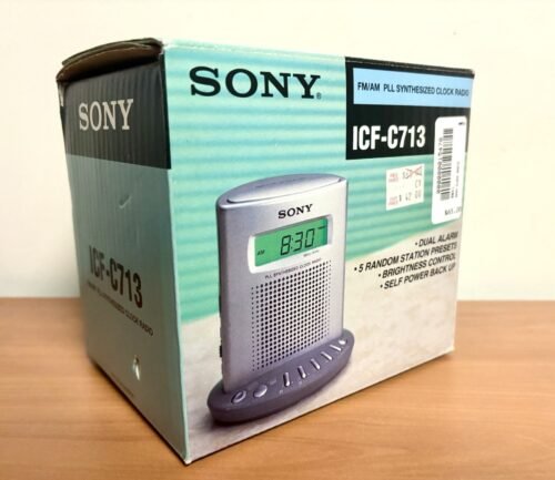 SONY ICF-C713 Digital PLL Synthesized Alarm Clock Radio FM/AM OPEN BOX - MINT!