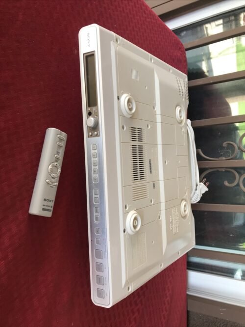 SONY ICF-CD553RM Am/Fm Stereo CD KITCHEN Mount CLOCK RADIO Tested WORKS