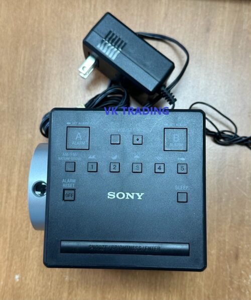 SONY Original ICF-C1PJ Alarm Clock Radio Projector and Nature Sounds ~ TESTED