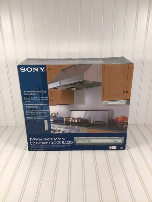 Sony TV/Weather/FM/AM CD Kitchen Clock Radio (Brand New)