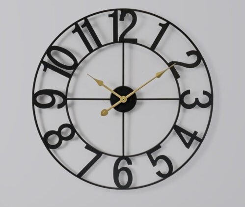 Sorbus Large 24inch Round Analog Wall Clock Battery Operated Numeral Style