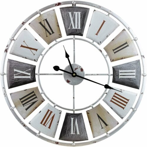 Sorbus Wall Clock, Centurion Roman Numeral Hands, Vintage Industrial Rustic...
