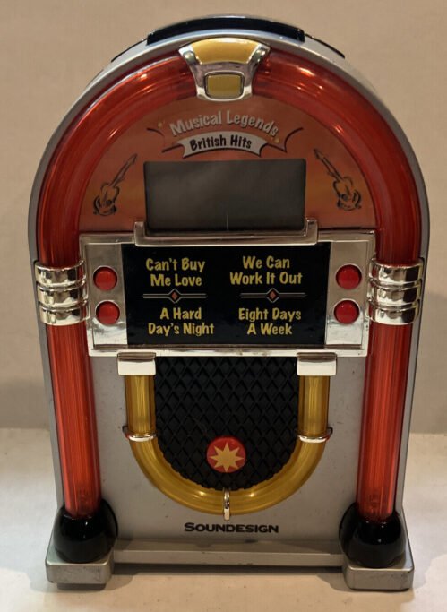 Soundesign Musical Legends British Classic Hits Jukebox Alarm Clock 3163B Works