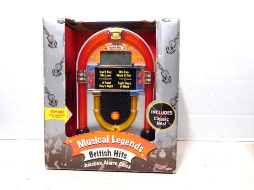 Soundesign Musical Legends British Hits Jukebox Alarm Clock #3163B