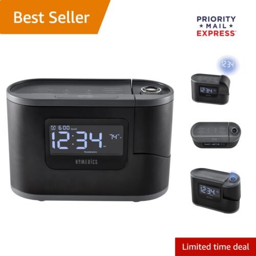 SoundSleep Recharged 6-in-1 Clock: White Noise & Nature Sounds for Relaxation