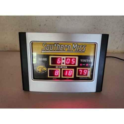 Southern Miss Golden Eagles Scoreboard Desk Clock NCAA