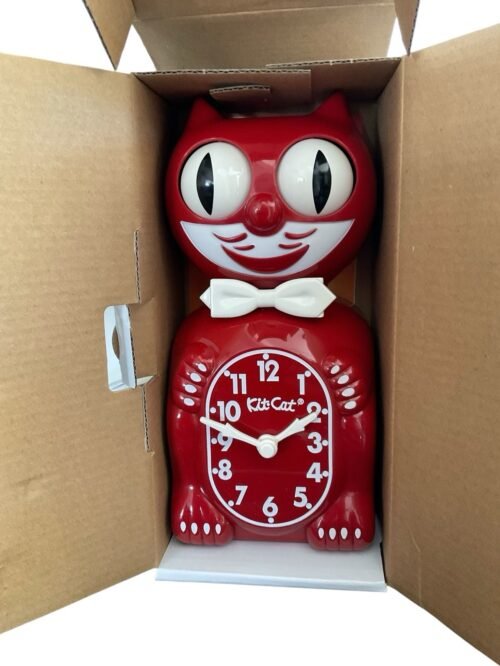 SPACE CHERRY Black Kit-Cat Klock Wall Clock Model BC-52 With Two C Batts BNIB