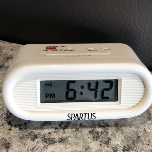 Spartus Travel Alarm Clock Rare And Hard To Find Great Condition Tested Working
