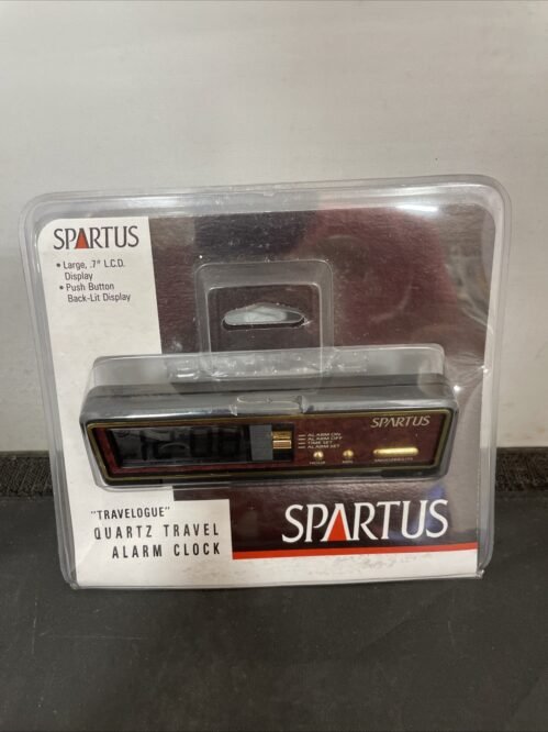 Spartus Travelogue Quartz Travel Alarm Clock # 177161 New/Sealed