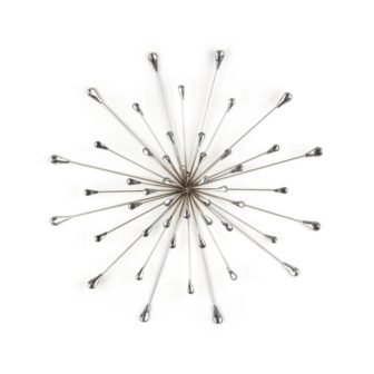 Special Edition Metal Silver Starburst Wall Decor