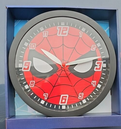 SPIDER-MAN Wall Clock -Analog Display- Item #SPD1395BX (2023, Marvel)