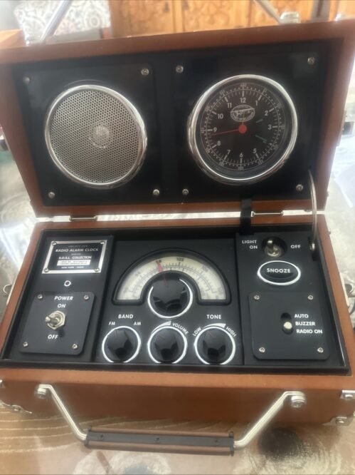 Spirit of St. Louis Radio Alarm Clock Aviator Flight Case S.O.S.L. Collection