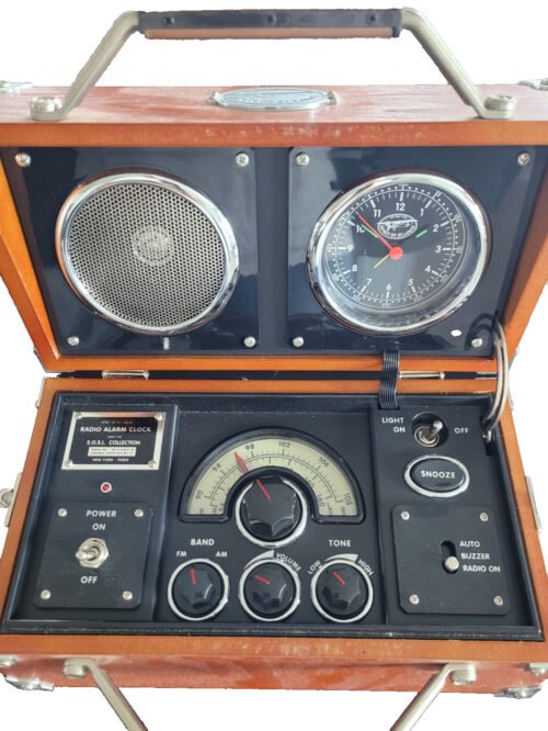 Spirit of St. Louis Radio Alarm Clock Aviator Flight Case S.O.S.L. Collection