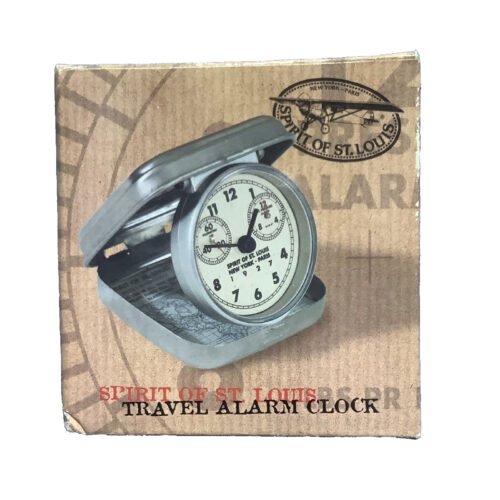 Spirit Of St Louis Travel Alarm Clock Vintage - New Open Box