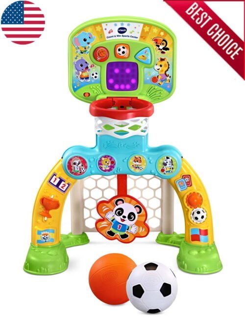 Sports Center Basketball Soccer Toy Toddlers Muscles Moving Exercise Legs Feet