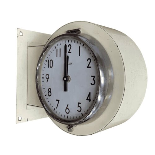 Stainless Steel Double-Sided Beige Citizens Clock