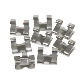 Stainless Steel Hinged Gutter Guard Clips (8-Pack)