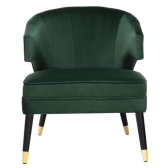 Stazia Green/Black Upholstered Side Chair