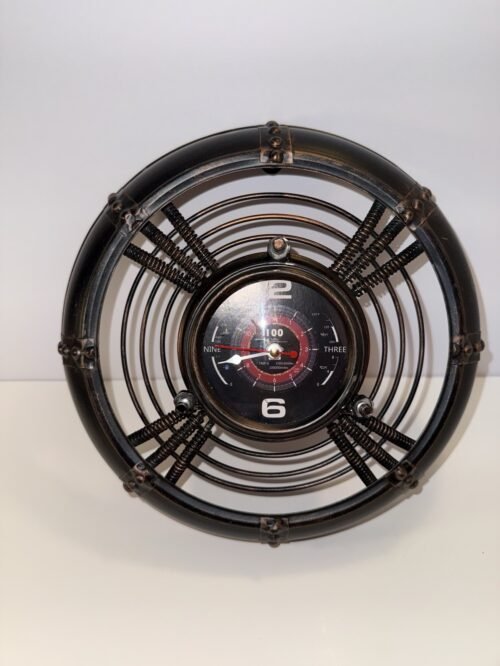 Steampunk Industrial Wall Clock – Vintage Gear Pipe Metal Design Retro Decor