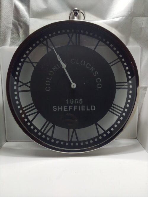 Steel Wall Clock Home & Decor 22 inches Designer Big Clock Hanging Wall Clock.