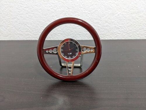 Steering Wheel Desk Clock Novelty Case China Singapore Movt