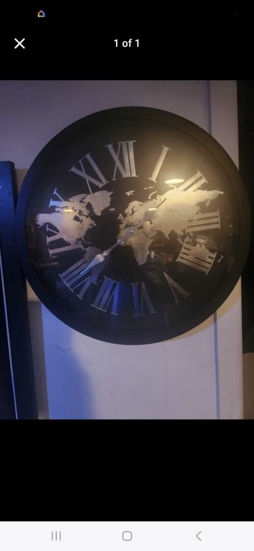 Sterling and Noble Bronze Wall Clock 11”