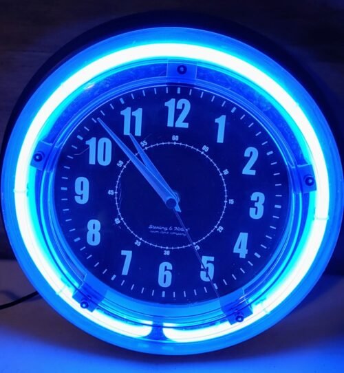 sterling and noble neon wall clock
