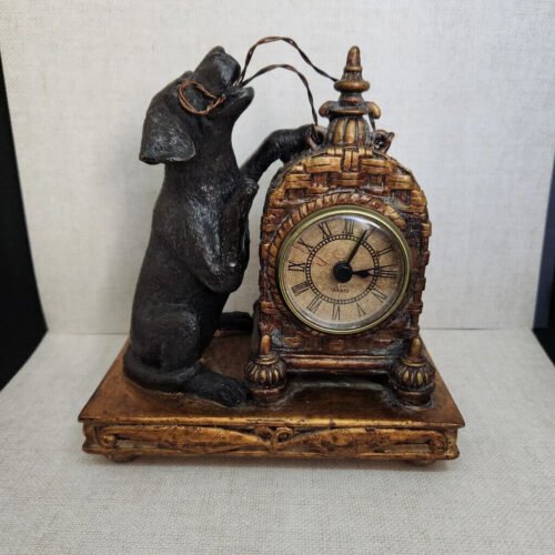 Sterling Industries Resin Desk Clock, Labrador Retriever