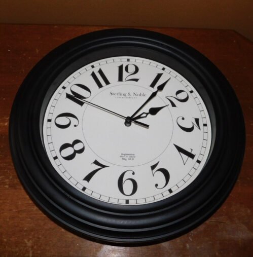 Sterling & Noble Clock Company Battery Operated 8.5" Wall Clock No. 9