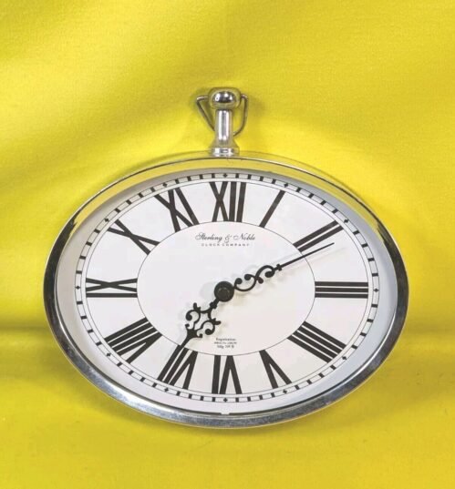 STERLING & NOBLE Clock Company Mfg. No. 9 Large 20” Quartz Wall Clock Works