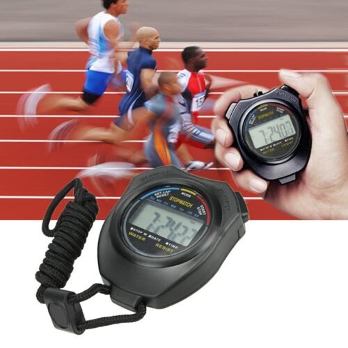 Stopwatch Timer Digital Stopwatch with Clock Calendar Alarm, Large Display Stop