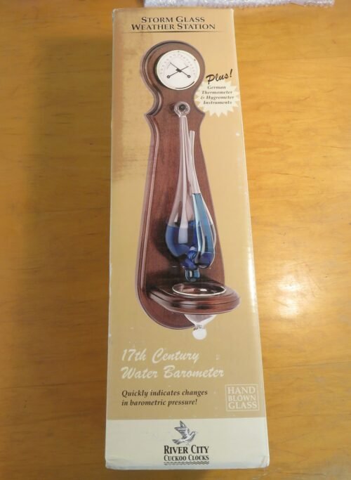 Storm Glass Weather Station new NIB water barometer - River City Cuckoo Clocks