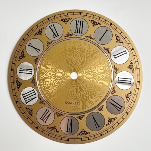 Stylish Aluminium Metal Wall Clock Dial Face With Roman Numeral 180mm Diameter