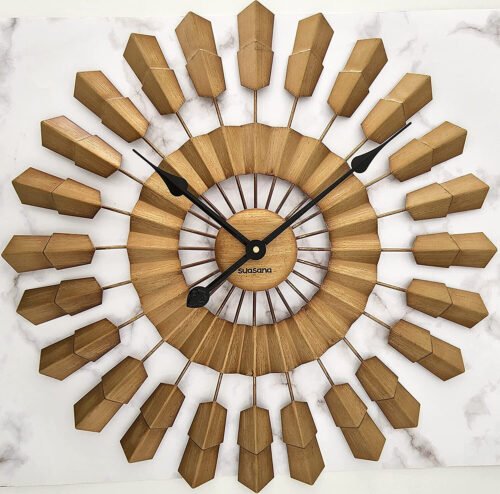 Suasana Rustic Metal Wall Clock, Unique Big Arrow Wall Clock, Decorative Wall