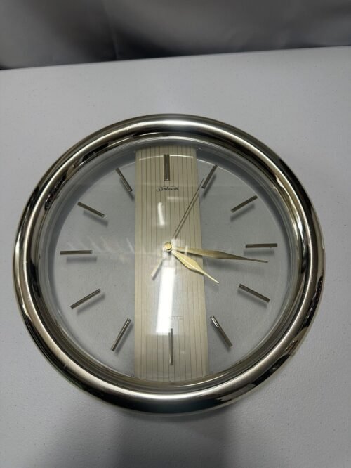 Sunbeam Round Gold color Quartz Analog Wall Clock