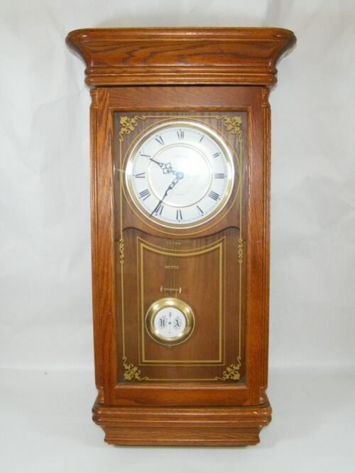 SUNBEAM WESTMINSTER CHIME 27" WALL CLOCK PENDULUM QUARTZ 882-1285