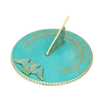 Sundial Verdigris Solid Brass 10 in.