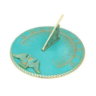 Sundial Verdigris Solid Brass 10 in.