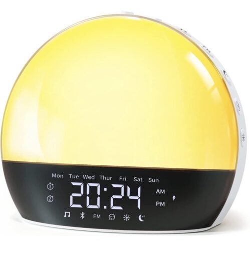 Sunrise Alarm Clock, Bluetooth Speaker, FM Radio & Reading Lamp