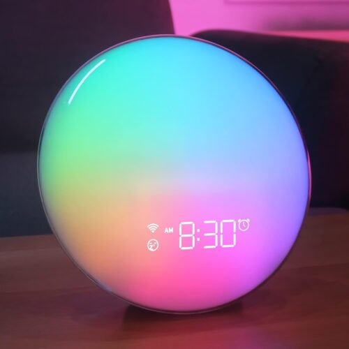 Sunrise Alarm Clock Sound Machine, Smart Wake-up Light, Wake Up Light with Su...