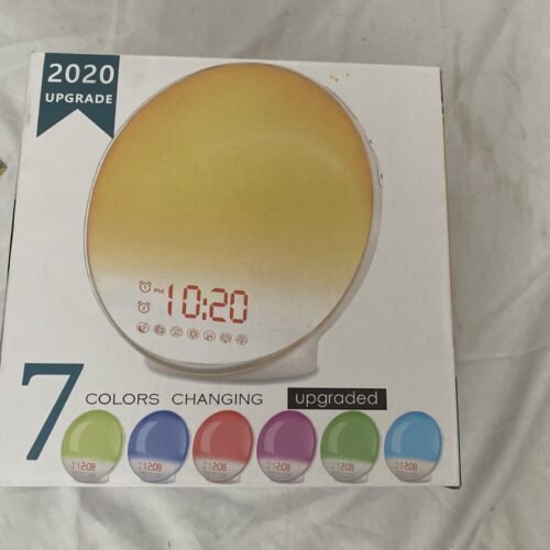 Sunrise Alarm Clock Wake Up Light with Dual Alarms Clock for Bedrooms Digital...