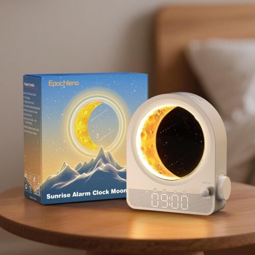 Sunrise Alarm Clock with White Noise, Dual Alarms, LED Light, Sleep Aid